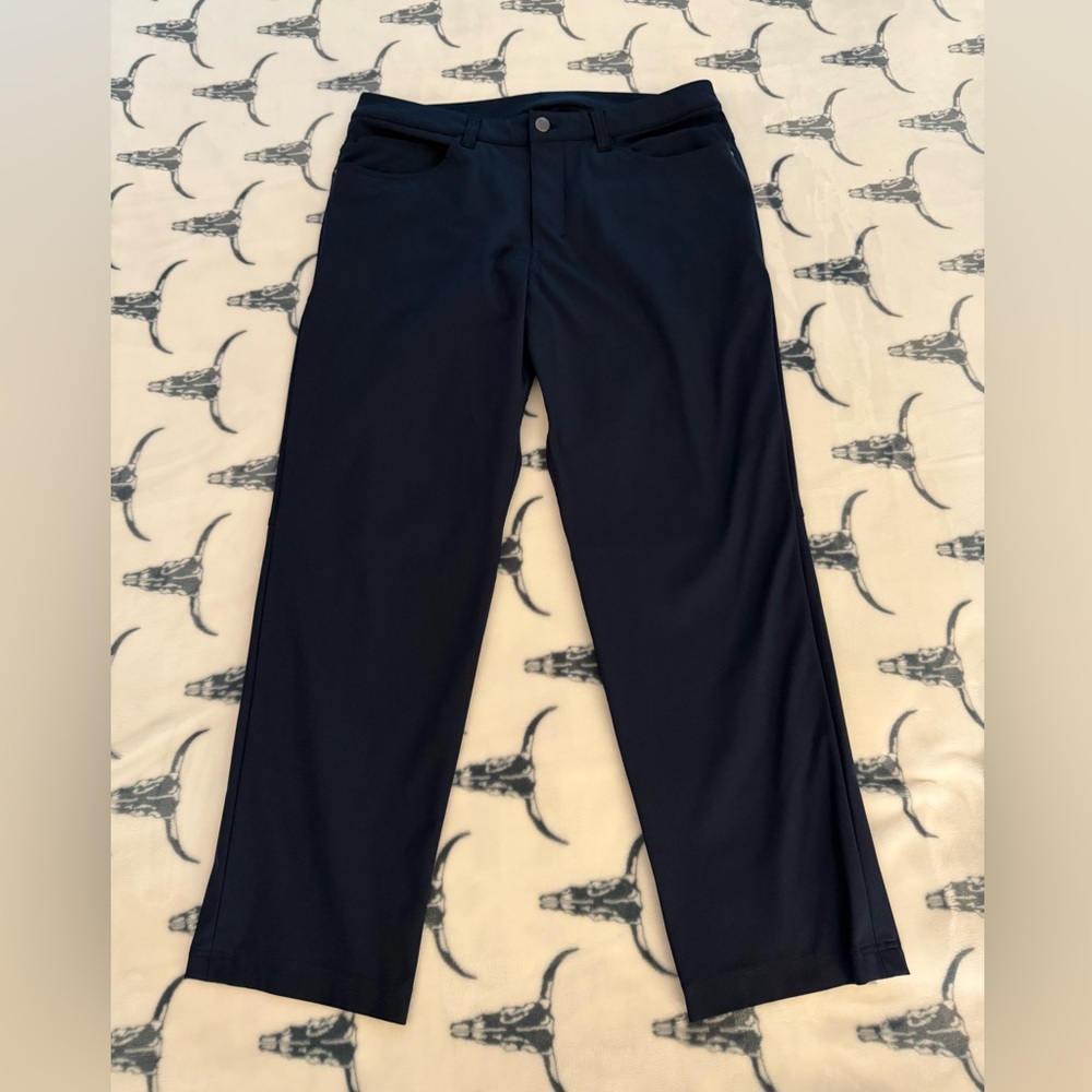 Lululemon Men's ABC Pant Classic Navy Trouser Pants Size 32